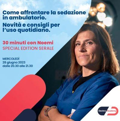 Diretta FB con Noemi Romagnoli dedicata alla sedazione in ambulatorio
